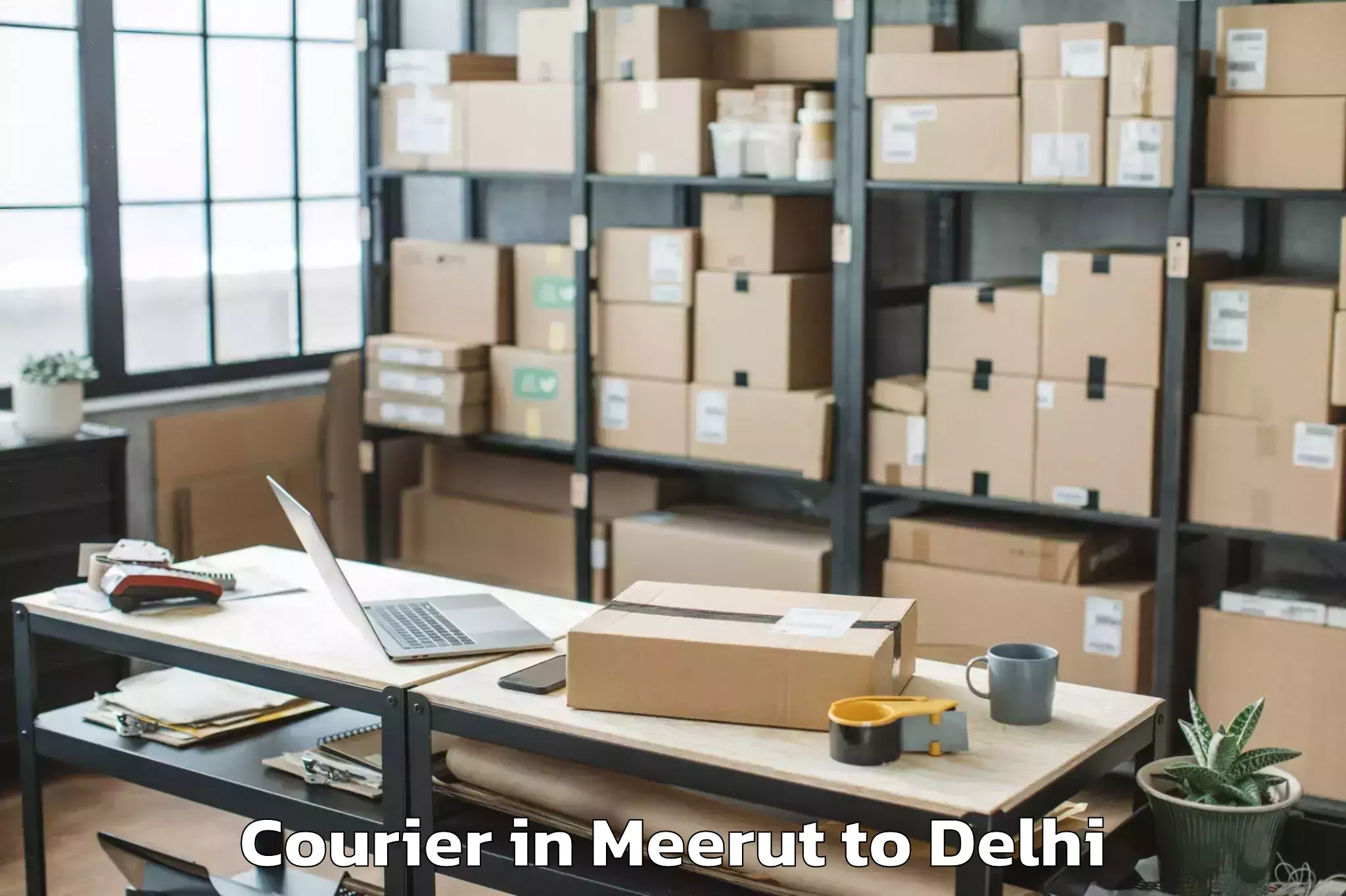 Leading Meerut to Badarpur Courier Provider